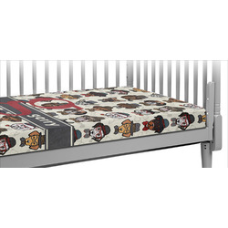 Hipster Dogs Crib Fitted Sheet w/ Name and Initial