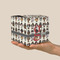 Hipster Dogs Cube Favor Gift Box - On Hand - Scale View