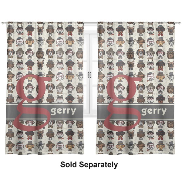 Hipster Dogs Curtains