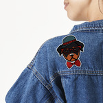 Hipster Dogs Twill Iron On Patch - Custom Shape