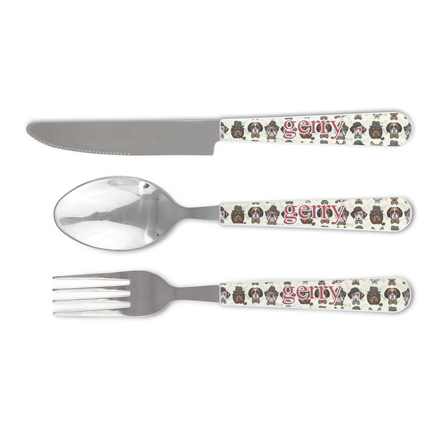 Custom Hipster Dogs Cutlery Set (Personalized)