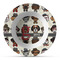 Hipster Dogs Plastic Bowl - Microwave Safe - Composite Polymer (Personalized)