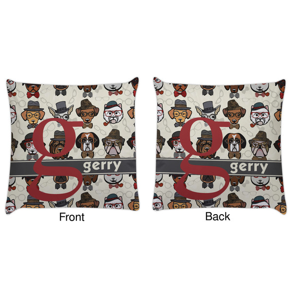 Hipster Dogs Decorative Pillow Case - Approval
