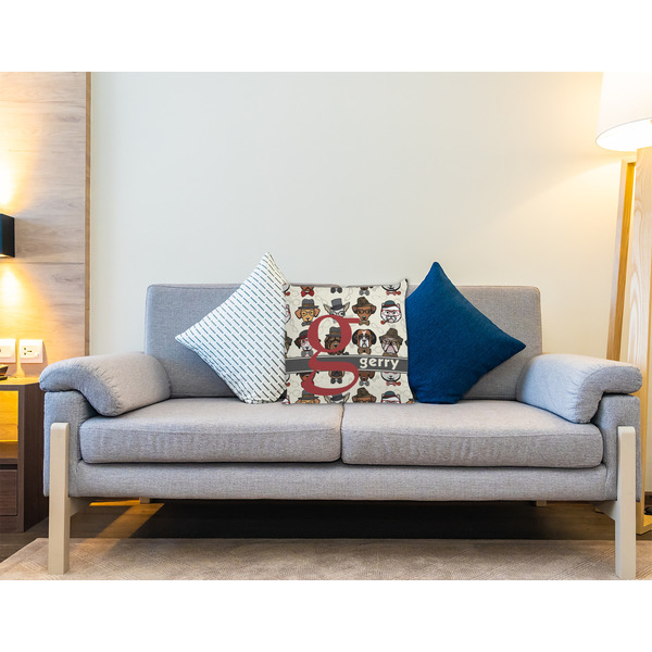 Hipster Dogs Decorative Pillow Case - LIFESTYLE