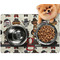 Hipster Dogs Dog Food Mat - Small LIFESTYLE
