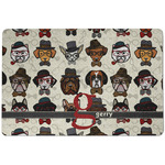 Hipster Dogs Dog Food Mat w/ Name and Initial
