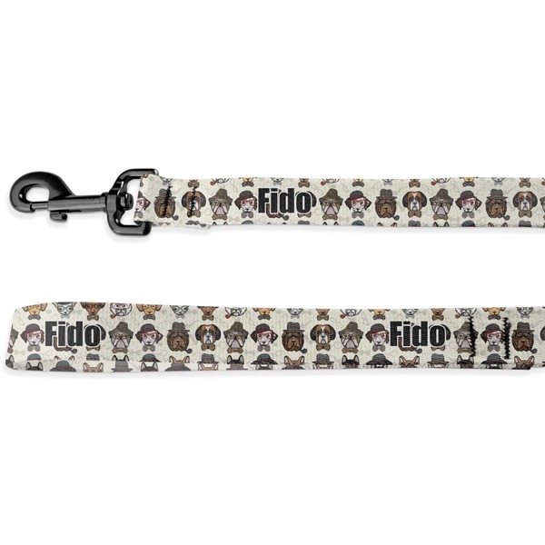 Custom Hipster Dogs Deluxe Dog Leash (Personalized)