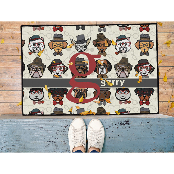 Hipster Dogs Door Mat - LIFESTYLE (Med)