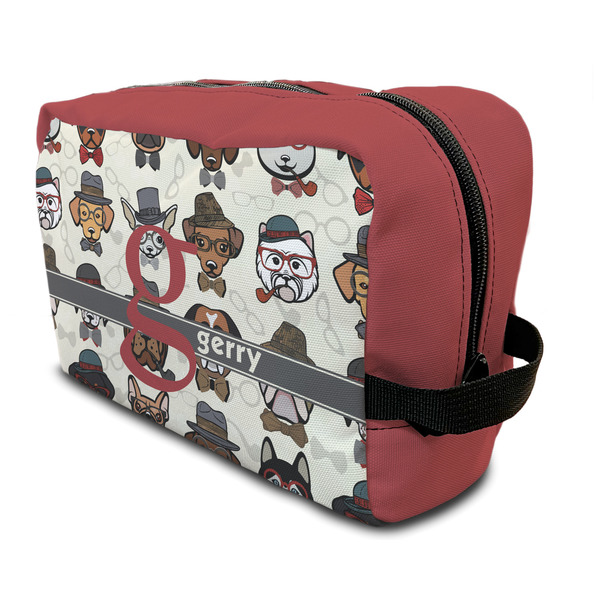 Custom Hipster Dogs Toiletry Bag / Dopp Kit (Personalized)