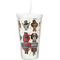 Hipster Dogs Double Wall Tumbler with Straw (Personalized)
