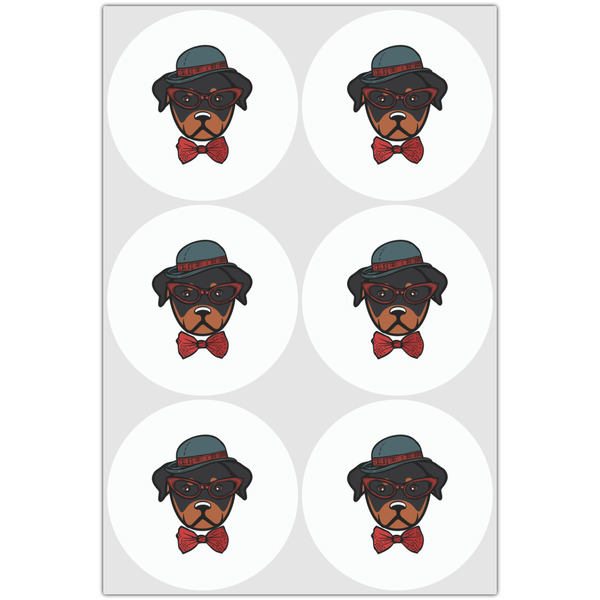 Hipster Dogs Drink Topper - Large - Set of 6