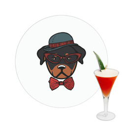 Hipster Dogs Printed Drink Topper -  2.5"