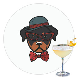 Hipster Dogs Printed Drink Topper - 3.5"