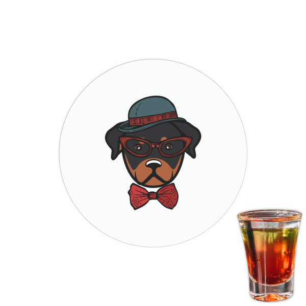 Custom Hipster Dogs Printed Drink Topper - 1.5"