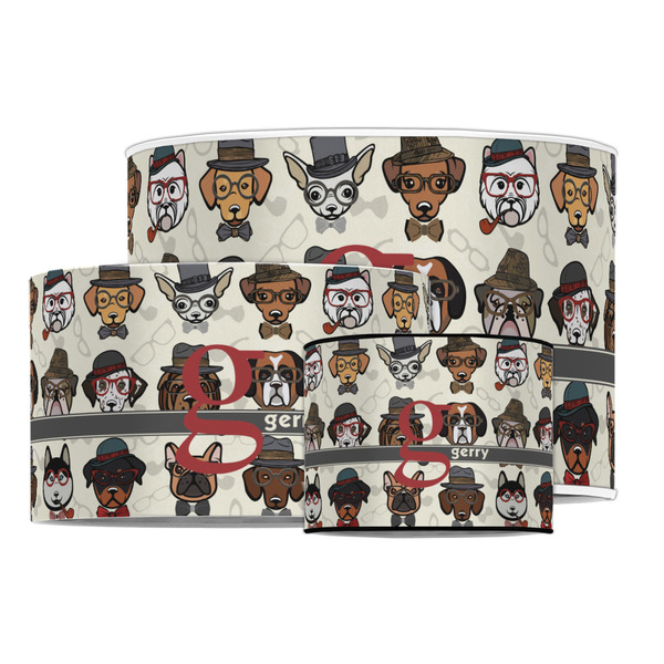 Hipster Dogs Drum Lampshades - MAIN