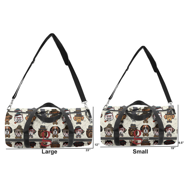 Hipster Dogs Duffle Bag Small and Large