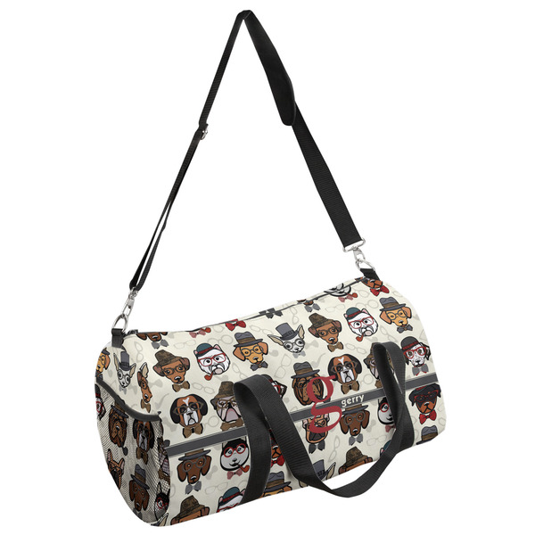 Custom Hipster Dogs Duffel Bag (Personalized)