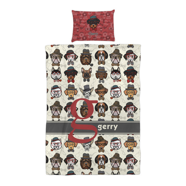 Hipster Dogs Duvet Cover Set - Twin XL - Alt Approval