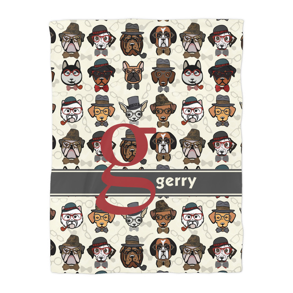 Hipster Dogs Duvet Cover - Twin - Front