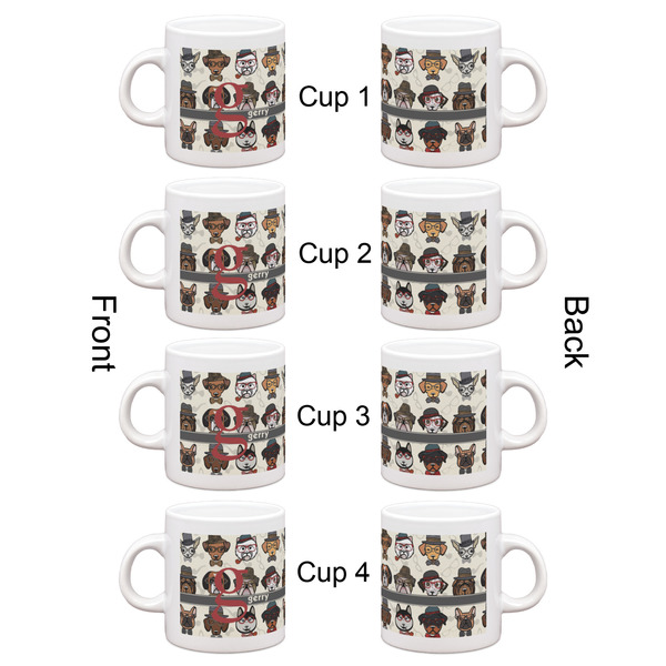 Hipster Dogs Espresso Cup Set of 4 - Apvl