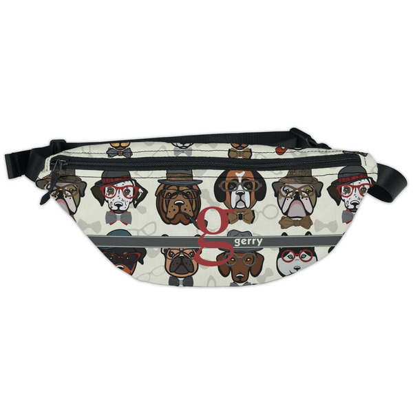 Custom Hipster Dogs Fanny Pack - Classic Style (Personalized)