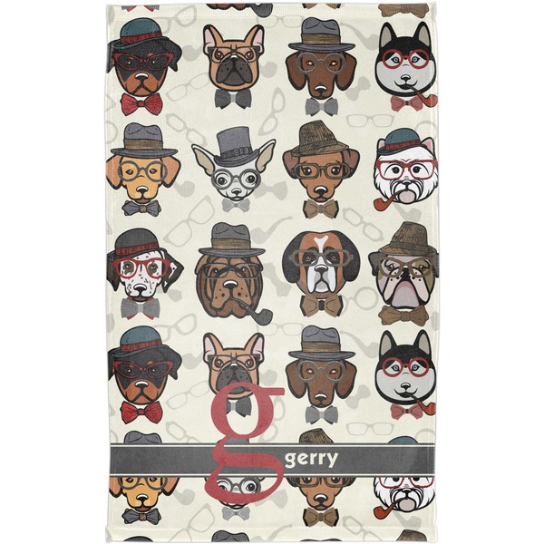Hipster Dogs Finger Tip Towel - Full View