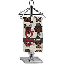 Hipster Dogs Finger Tip Towel - Full Print (Personalized)