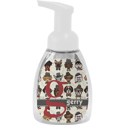 Hipster Dogs Foam Soap Bottle - White (Personalized)