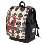 Hipster Dogs Backpack w/ Front Flap  (Personalized)