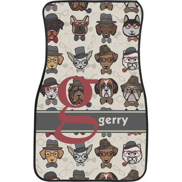 Hipster Dogs Front Seat Car Mat