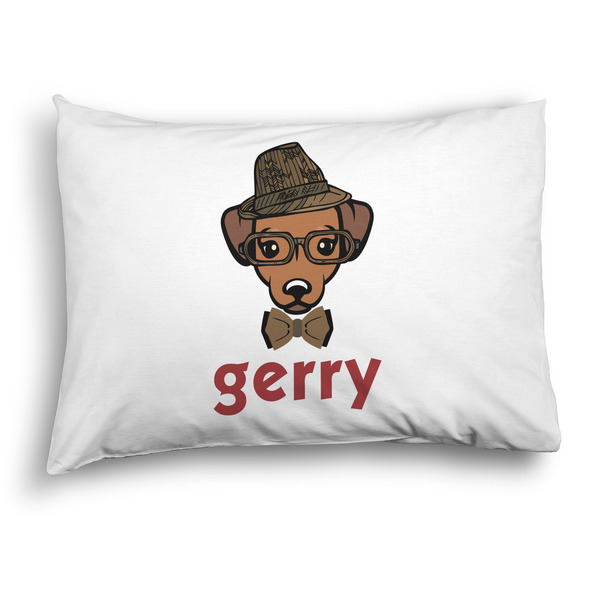Custom Hipster Dogs Pillow Case - Standard - Graphic (Personalized)