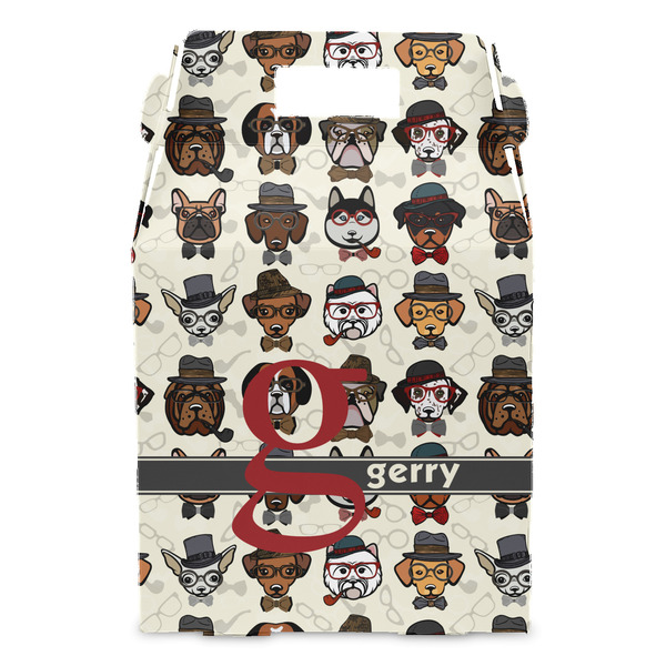 Hipster Dogs Gable Favor Box - Front
