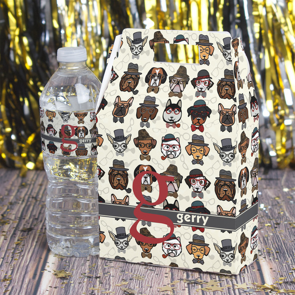 Hipster Dogs Gable Favor Box - In Context