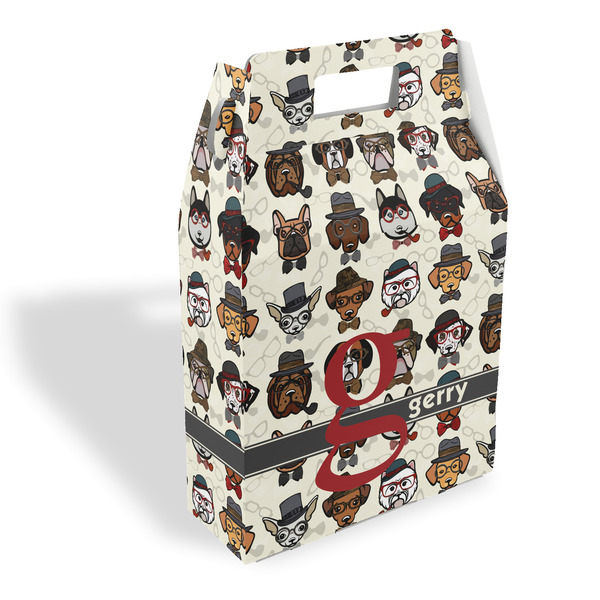 Custom Hipster Dogs Gable Favor Box (Personalized)