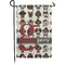 Hipster Dogs Small Garden Flag - Double Sided w/ Name and Initial