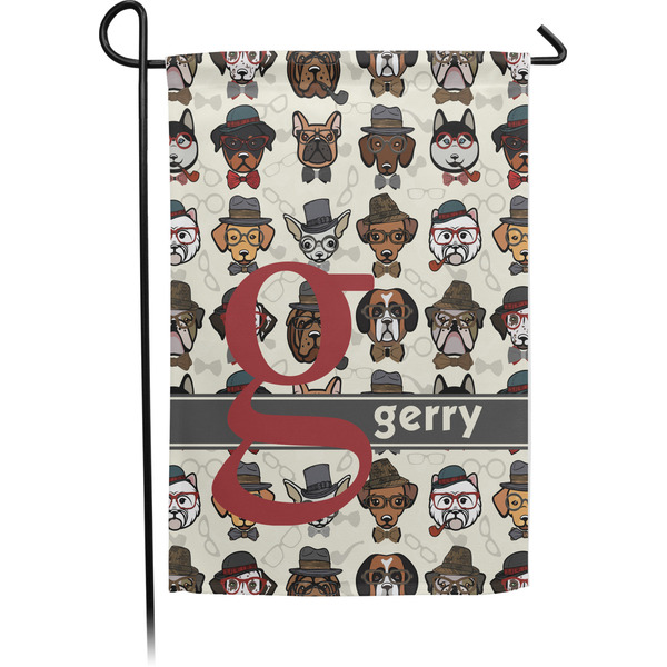 Custom Hipster Dogs Garden Flag (Personalized)