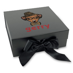 Hipster Dogs Gift Box with Magnetic Lid - Black