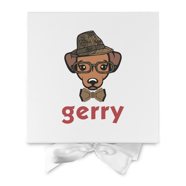 Hipster Dogs Gift Boxes with Magnetic Lid - White - Approval