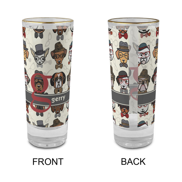 Hipster Dogs Glass Shot Glass - 2 oz - Single - APPROVAL