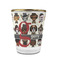 Hipster Dogs Glass Shot Glass - With gold rim - FRONT