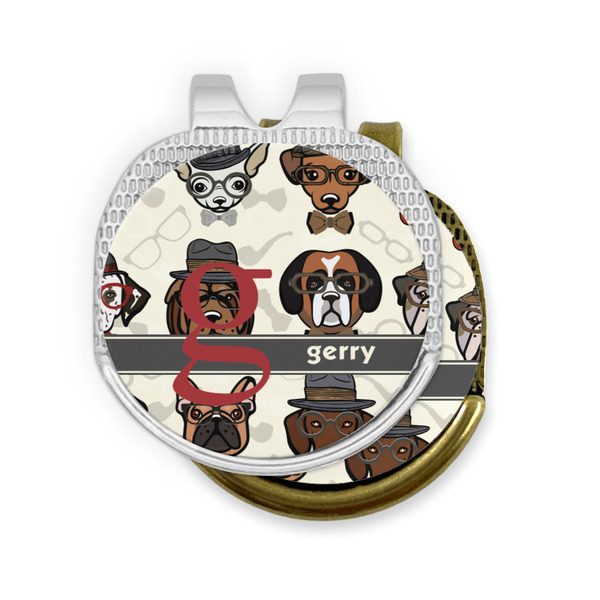 Hipster Dogs Golf Ball Marker Hat Clip - PARENT/MAIN