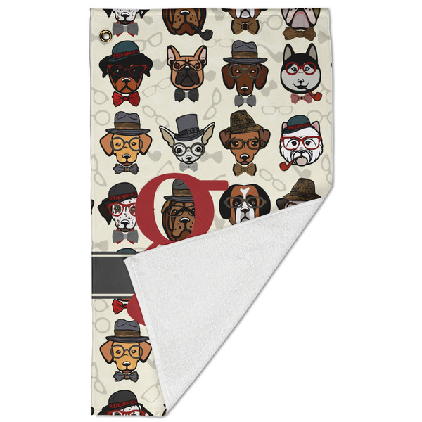 Hipster Dogs Golf Towel - Folded (Large)