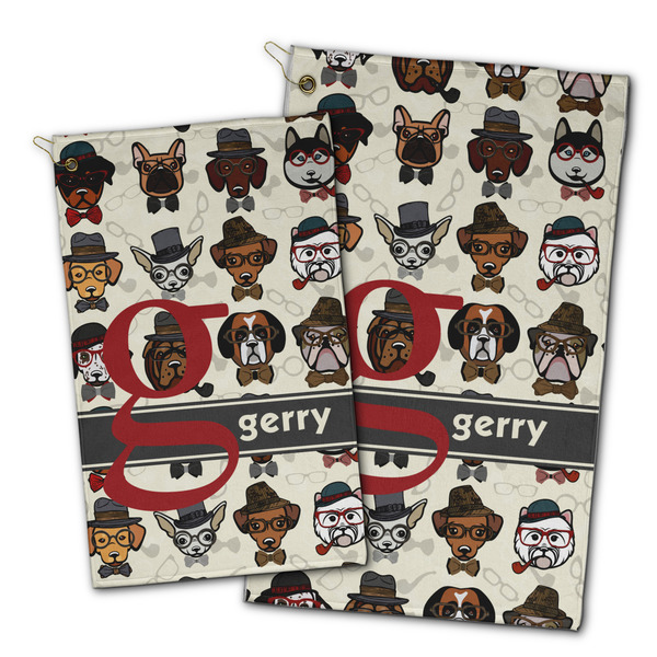 Hipster Dogs Golf Towel - PARENT (small and large)