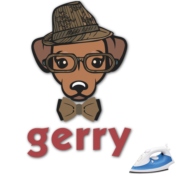 Custom Hipster Dogs Graphic Iron On Transfer - Up to 9"x9" (Personalized)