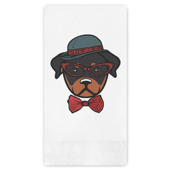 Hipster Dogs Guest Napkins - Full Color - Embossed Edge