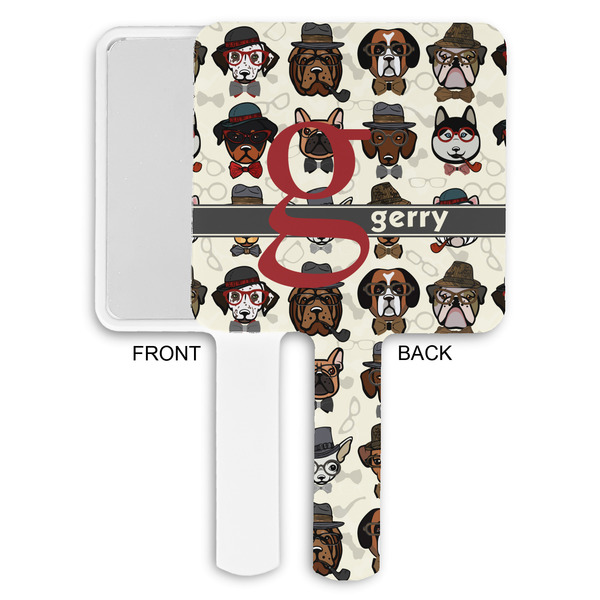 Hipster Dogs Hand Mirrors - Approval