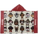 Hipster Dogs Kids Hooded Towel (Personalized)