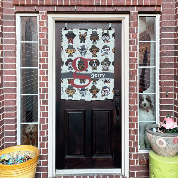 Hipster Dogs House Flags - Double Sided - (Over the door) LIFESTYLE