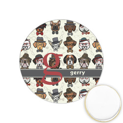 Hipster Dogs Printed Cookie Topper - 1.25" (Personalized)