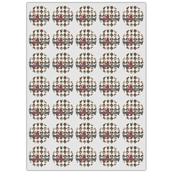 Hipster Dogs Icing Circle - XSmall - Set of 35